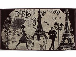 6с102.411ж1 Мечты о Париже (шоколад) Полотенце махровое 67х150см