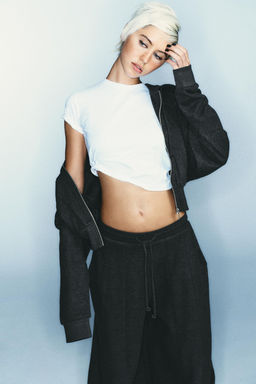 CROPPED HOODIE - Zara фото 9