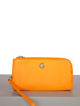 LACCOMA клатч LA-4082-оранжевый натуральная кожа