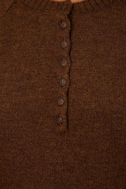 Vizon Yumusak Dokulu Dugme Detayl? Triko Kazak TWOAW25KZ00103 - Trendyolmilla фото 18