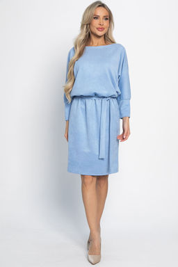 Платье Неслучайная встреча (пыльно-голубое) П15094-19М