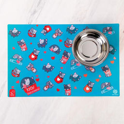 Коврик под миску Кусь! Потому что люблю еду! 43х28 см