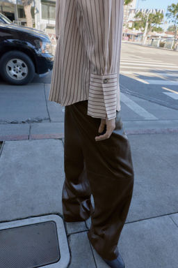 STRIPED SHIRT WITH WIDE CUFFS - Zara фото 14