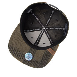 Бейсболка DJINNS арт. 6P SB Hermecheck (оливковый / светло-коричневый)  фото 2