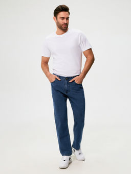Брюки джинсовые муж. Jeepy_straight relaxed индиго - Concept club фото 3