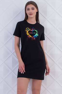 Арт. 9356 Туника женская 44-52 (5 шт) Цвет:черный