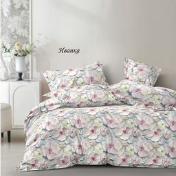 Комплект постельного белья Иванка, САТИН ПРЕМИУМ Эффект 5D 1,5 сп