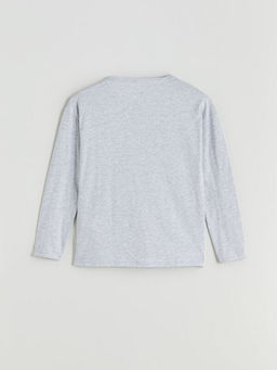 Bisiklet Yaka Bask?l? Kad?n Pijama ?st?