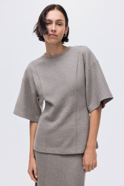 Top de corte holgado en punto fino - H&m фото 4