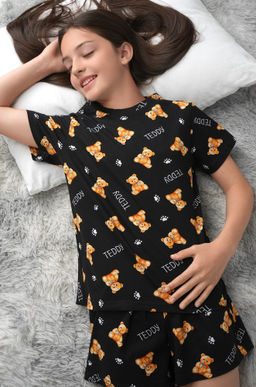 Хлопковая пижама для девочки с шортами Happyfox