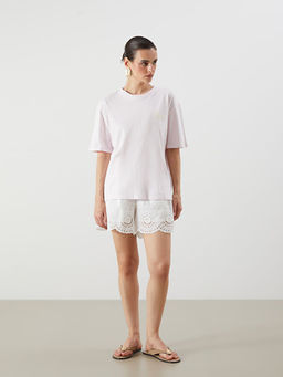 Los Angeles Bask?l? Oversize Kad?n Ti??rt