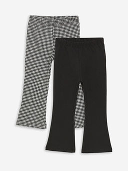 Beli Lastikli K?z Bebek Tayt Pantolon 2li