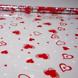 Пленка цветная Валентин , 70 см красно-белый - Simaland фото 4