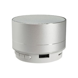 Портативная колонка Luazon LAB-05, 3 Вт, 520 мАч, Bluetooth, USB, microSD, microUSB, серебристый