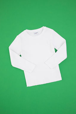 K_z _ocuk Beyaz Sweatshirt