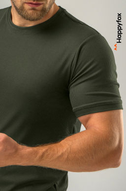 Мужская спортивная футболка в рубчик Happyfox