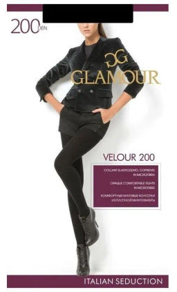Колготки женские GLAMOUR Velour 200 den  фото 2
