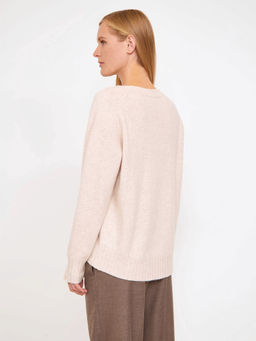 Джемпер с содержанием кашемира B2909/milkstone - Emka фото 5