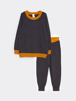 Bisiklet Yaka Uzun Kollu Triko Kazak ve Pantolon 2li Tak?m