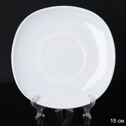 Блюдце 150 мм белое квадратное А / FB12T SH (NULL)/FXB220/FB/уп 144/ 651150 - Галеонтрейд фото 2
