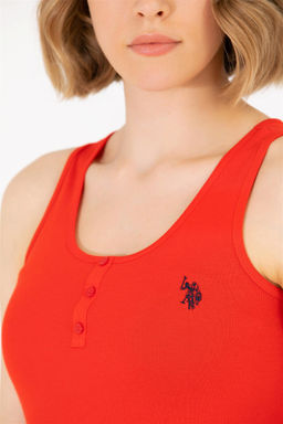 Женская красная футболка Basic - U.s. polo assn фото 14