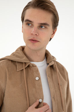 Мужская рубашка светло-коричневого цвета с длинным рукавом Неожиданная скидка в корзине - U.s. polo assn фото 2