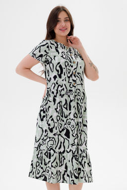 Платье женское из кулирки Кармелита 2 палитра мята - Амадэль фото 7