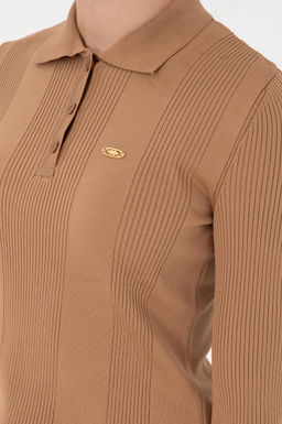 Женский светло-коричневый свитер Неожиданная скидка в корзине - U.s. polo assn фото 7