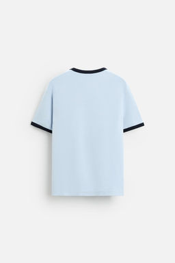 BASIC CONTRAST RIB T-SHIRT - Zara фото 31