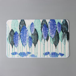 Коврик для ванной и туалета SAVANNA Гранд, 50?80 см, голубой фото 4