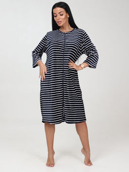 254 ХАЛАТ ЖЕНСКИЙ (Полоса тёмно-синяя)