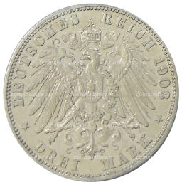3 марки 1908 года G Германия (Баден)