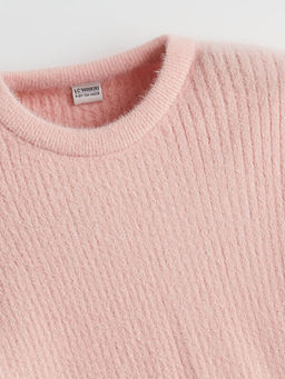 Bisiklet Yaka K?z ?ocuk Triko Kazak