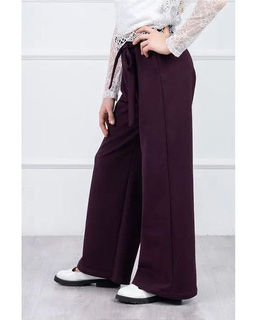 Брюки Ефросинья, цвет Т.Бордовый(баклажан), состав 74% х/б, 20% пэ, 6%лайкра