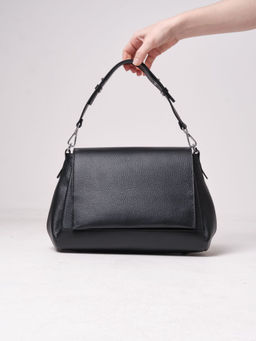 Сумка кожаная сэтчел Deboro 30923 черная