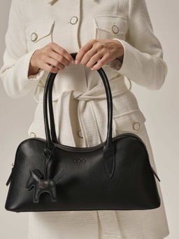 Кожаная сумка Jockey DBR 31168 черный  фото 4