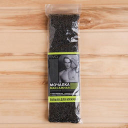 Мочалка банная длинная «Букле», мужская, объёмная, 40×11 см