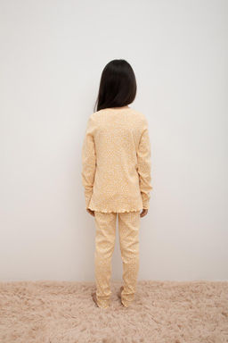 Crockid _ К 1618/светлая мимоза,цветочный узор пижама дет