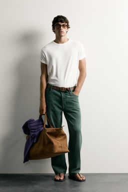 JEANS RELAXED FIT PLANCHADO / Botella