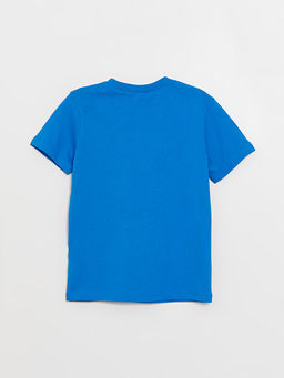 Bisiklet Yaka Nostaljik Maymun Bask?l? K?sa Kollu Erkek ?ocuk Ti??rt - Waikiki фото 3