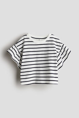 Camiseta de punto con manga de volantes - H&m фото 5