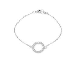 Браслет на ногу из серебра куб.циркон., Ю-44016