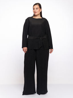 Костюм с люрексом KO02127BLK01