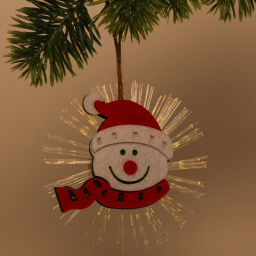 Цена за 2 шт. Сувенир с подсветкой "Снеговик в колпачке" 10 см