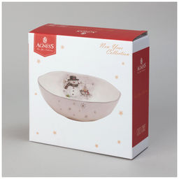 САЛАТНИК AGNESS С НОВЫМ ГОДОМ! 17*5,7 СМ (КОР=24ШТ.)  фото 2