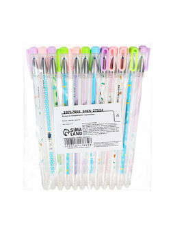 Цена за 12 шт. Ручка гелевая стираемые чернила, 0.5 мм, стержень синий Мультяшки, МИКС - Simaland фото 6