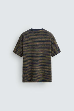 STRIPED JACQUARD T-SHIRT - Zara фото 14