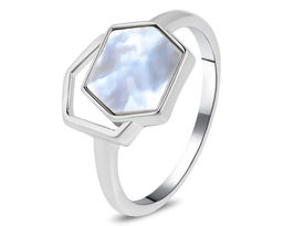 Кольцо, перламутр, BY-6214