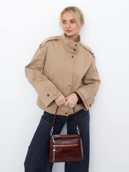 Сумка 0835CB brown Polina&Eiterou