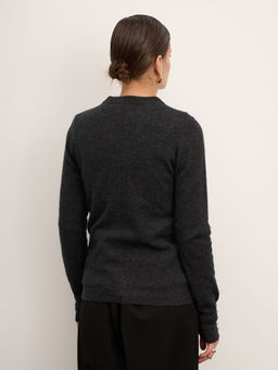 Джемпер из кашемира женский 01293 графит